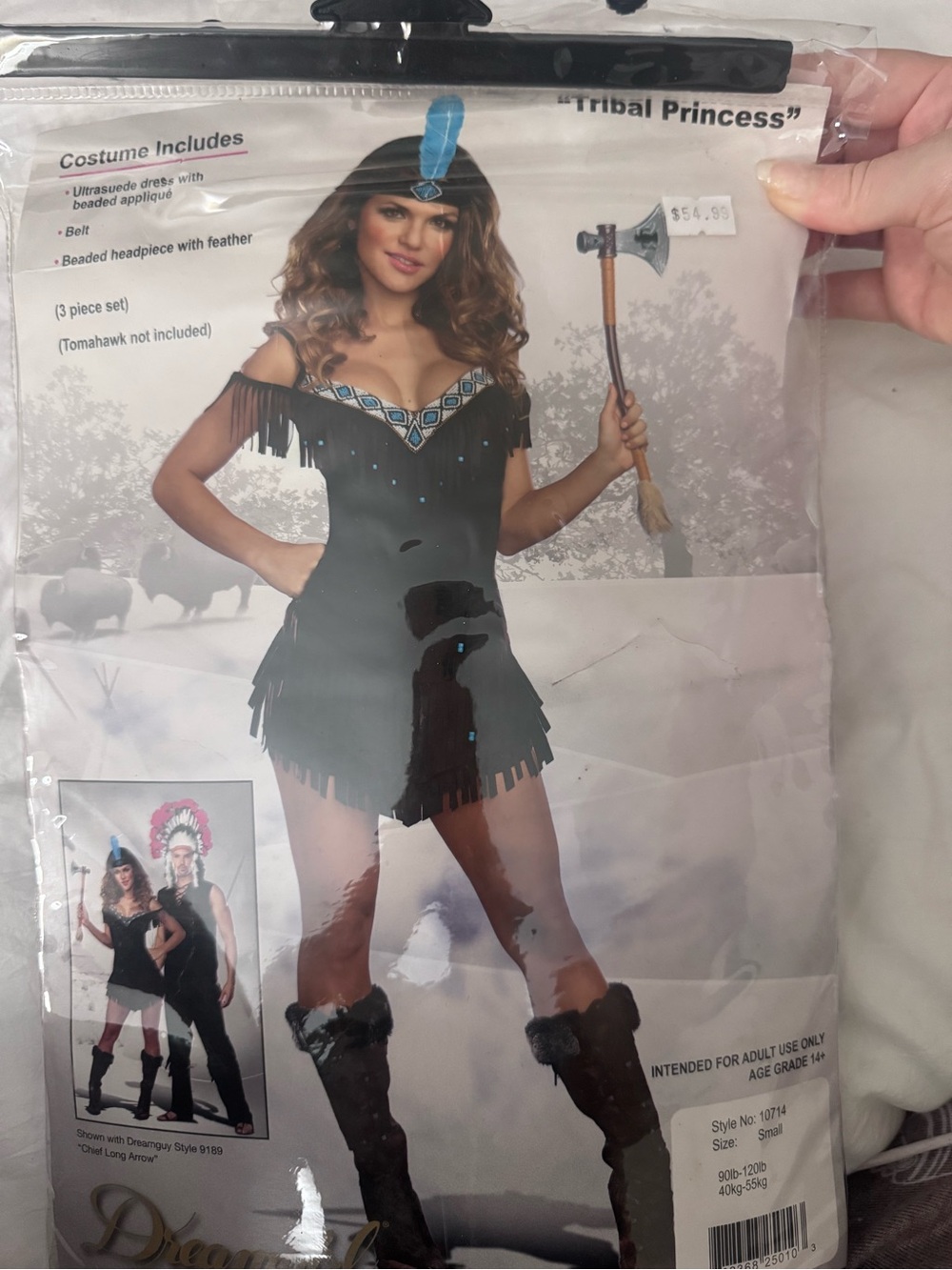 Tribal Princess Halloween Costume - Chocolate Brown - Dreamgirl in size small